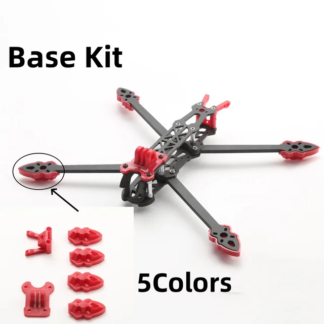 3D Print Kit for Mark4 7inch 295mm 315mm RC Plane FPV Racing Drone Quadcopter Frame Camera Mounting/Antenna/Motor Mounting Base 1