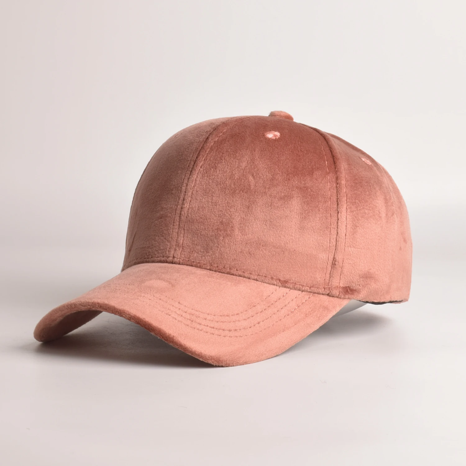Female Summer Casual Solid Velvet Baseball Caps Hat Visors Caps Nap Cap Dogs Trucker Cap