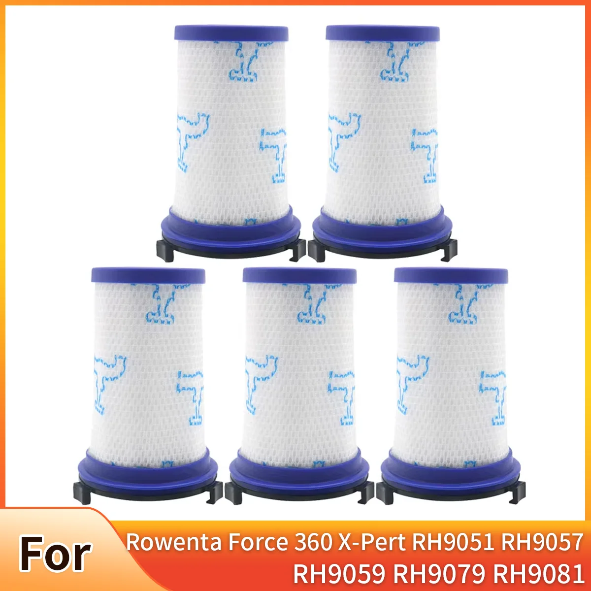 HEPA Filter Kit for Rowenta Force 360 X-Pert RH9051 RH9057 RH9059 RH9079 RH9081 Vacuum Cleaner Parts Accessories