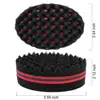 Double-Sided Magic Twisted Hairbrush Sponge Barber Salon Styling Oval Dual Use Perforated Curly Sponge Wave Roll Washable Tool 5