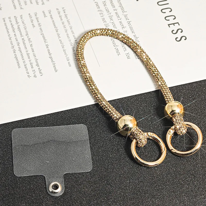 Sparkling Crystal Rhinestone Phone Lanyard – Bright Anti-Lost Shoulder Strap Accessory