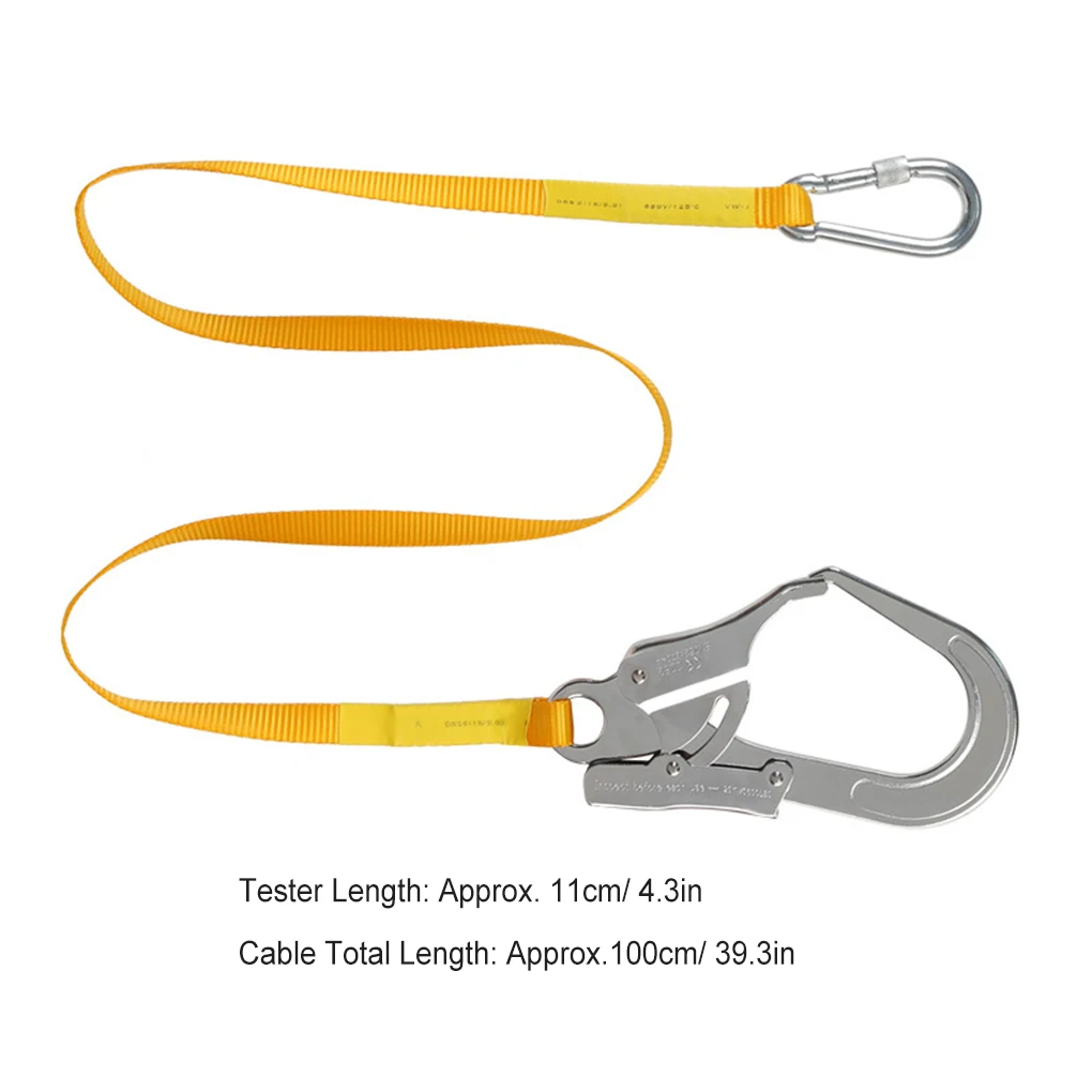 mosquetao de bloqueio automatico metal hook arnes lanyard seguranca 05