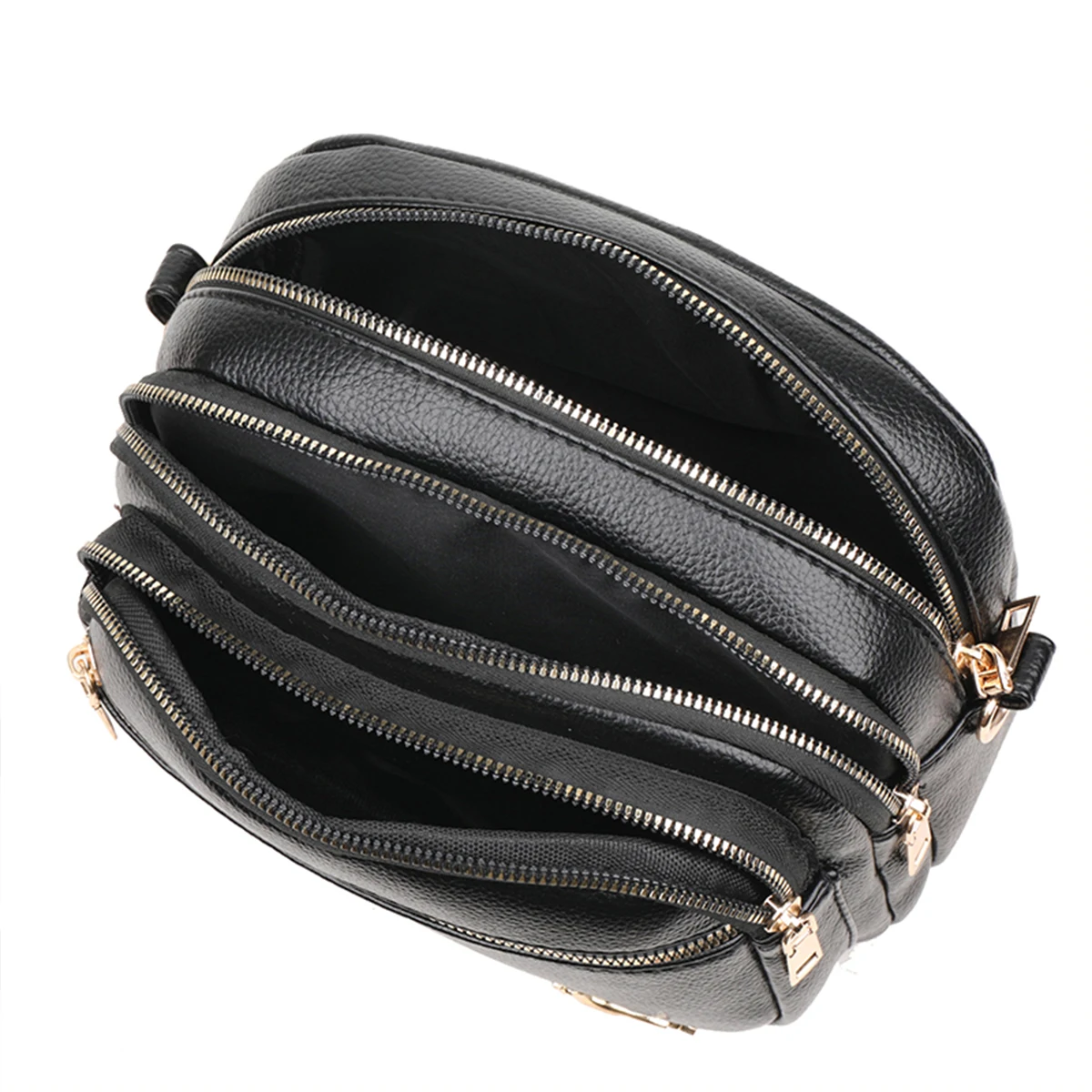 Stylish Women PU Shoulder Bag for Women, Multi-Compartment Design Zipper Closure & Large Capacity Crossbody Bag For Daily/Travel