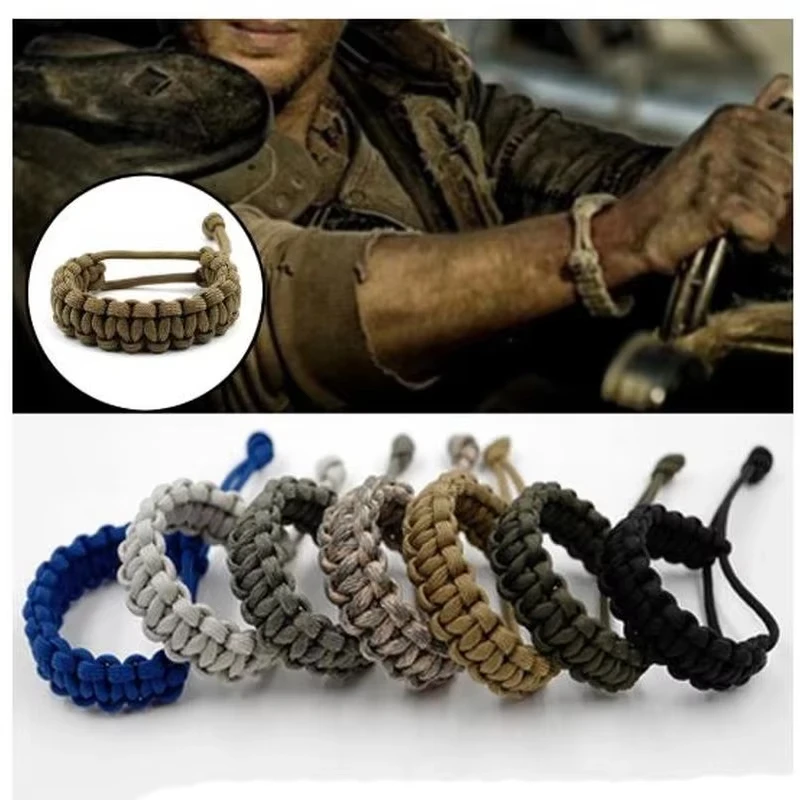 Adjustable 7-Color Survival Paracord Bracelet