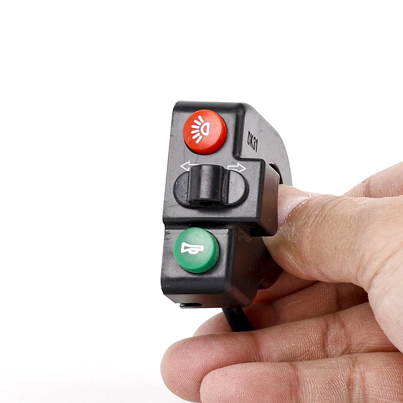 

Lightning Delivery Motorcycle Switch Electric Bike Scooter Horn Turn Signals On/Off Button Light Switch Motorcycle Accessories