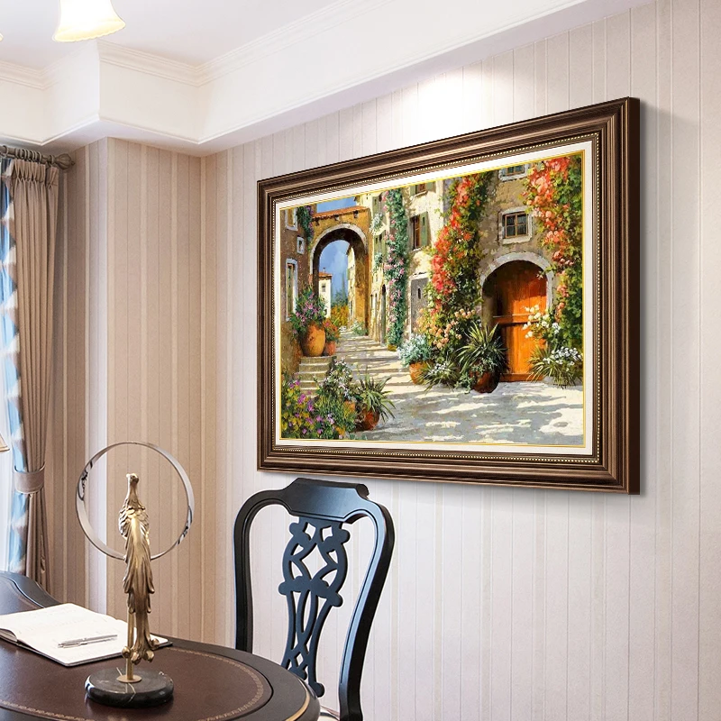 5D diamond painting city street house picture of rhinestones embroidery garden needlework art DIY city mosaic handmade hobby diamond painting diamond art painting kit diamond painting set