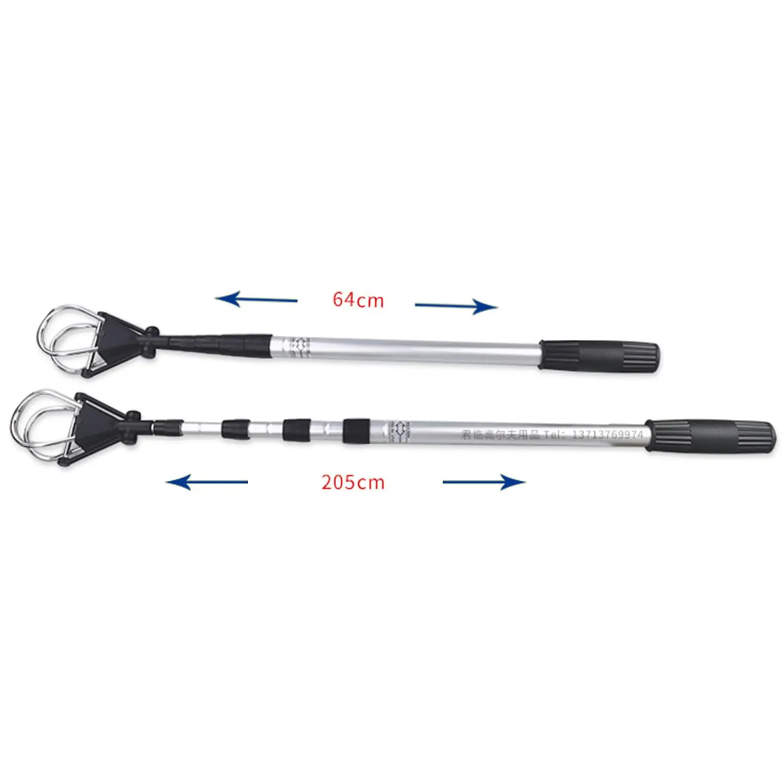 Golf Ball Pick Up Retriever Grabber Tool Putter Grip Practical