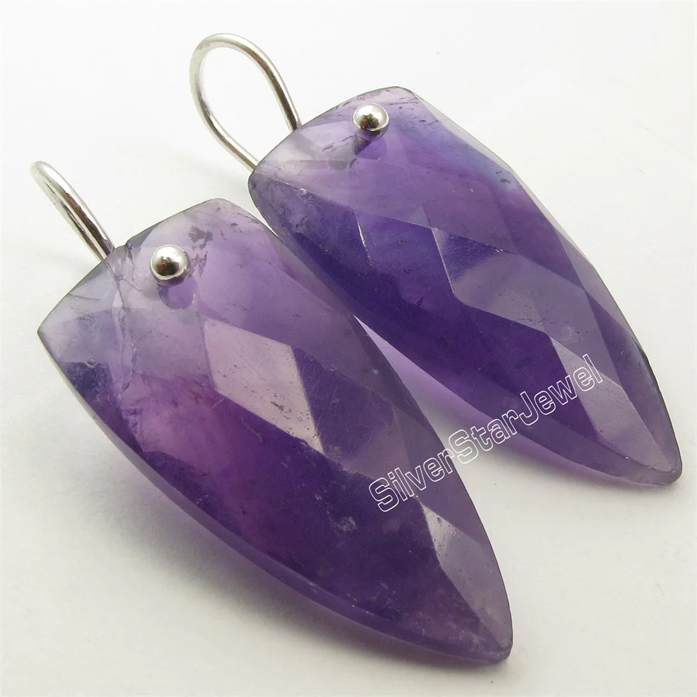 Many Color Classic Full Semi-precious Stone  Earrings 1.5