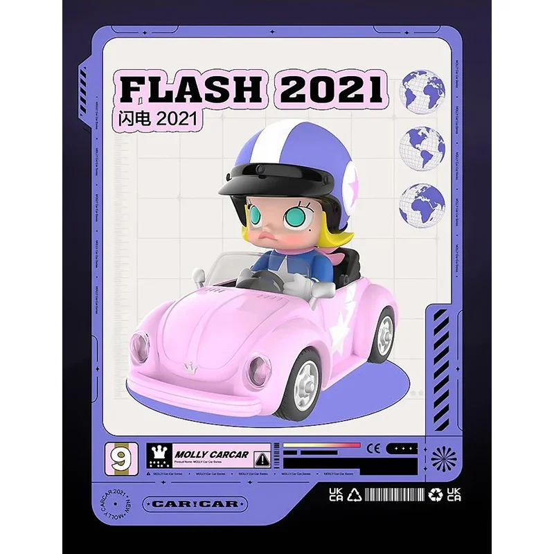 POP MART Molly Car Car Series Blind Box Cute Anime Action