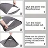 1pc 100% Cotton brushed Color block Pillowcases , Super Soft and Cozy, Wrinkle, Fade, Stain Resistant with Envelope Closure 2