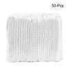 Pack of 50， 21-inch Disposable Non-woven Fabric Shower Cap Dustproof Breathable Headgear Beauty Salon Hair Cap 1