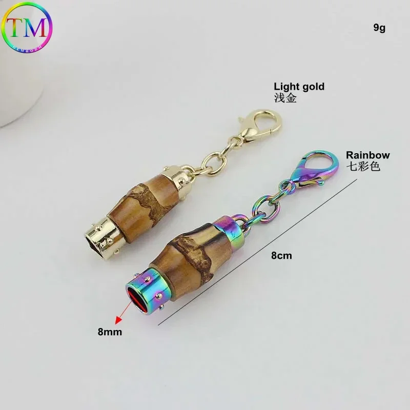 Metal Purse Hardware Complete Set of Bamboo Handle Bag Turn Closure Accessories And Tassel Hook Pendant Connector Hang For Bags