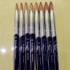 Manicure Tool Black Handle Round Sharp #10#12#14#16#18#20#22#24 Pure Kolinsky Professional Painting Nail Acrylic Brush 1pcs 5