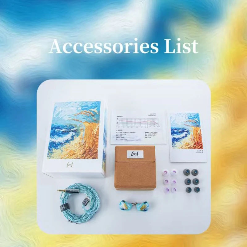 QoA Cloud Scape DD + Planar Hybrid Driver IEMs In-ear HIFI Wired