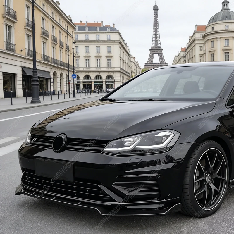 폭스바겐 골프 7 7.5 MK7 MK7.5 GTI GTD R R-라인 2012 2013 2014 2015 2016 2017 2018 2019 프론트 범퍼 스포일러 립 ABS 차체 키트