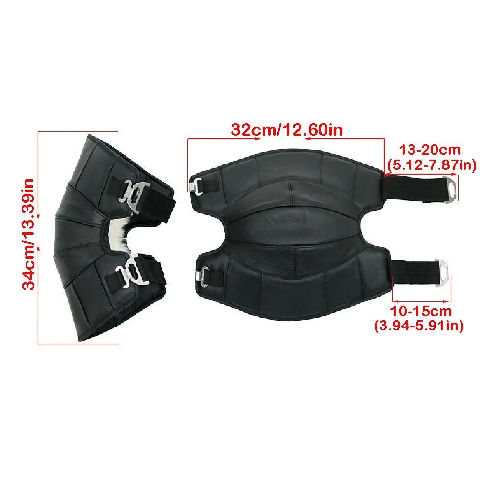 무릎 보호대 소가죽 오토바이 무릎 보호대 방풍 방한 사이클링 무릎 패드 따뜻한 방수 겨울 무릎 보호대 야외용