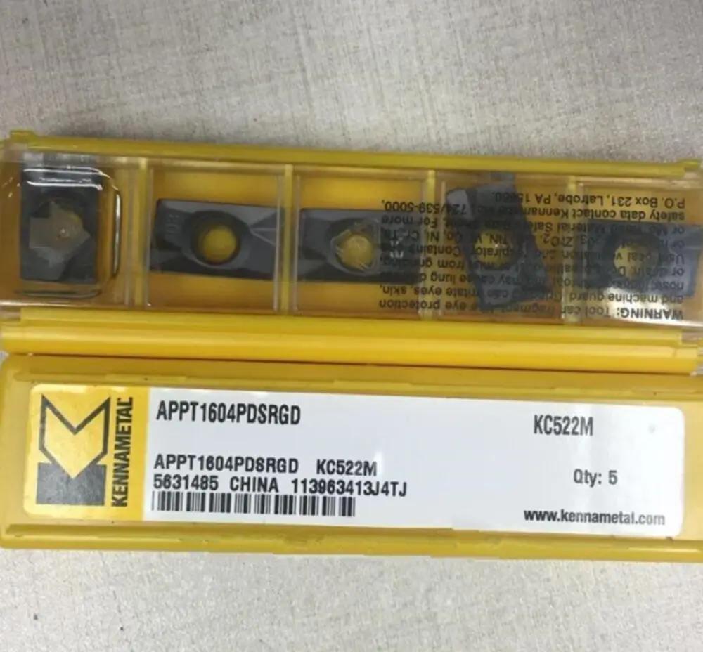 

10 шт./Новинка KENNAMETAL APPT1604PDSRGD KC522M лезвие ЧПУ