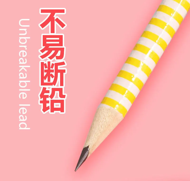 Cartoon Mit Radiergummi Bleistift Nette Kreative Schreibwaren Geschenke Für Kindergarten Schüler Büro Schule Liefert HB 5/10/20/50Pcs – Detail 6