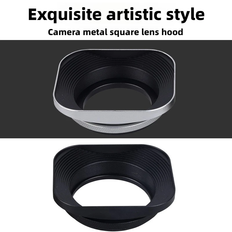 Aluminum Alloy Metal Square Lens Hood Lens Protector