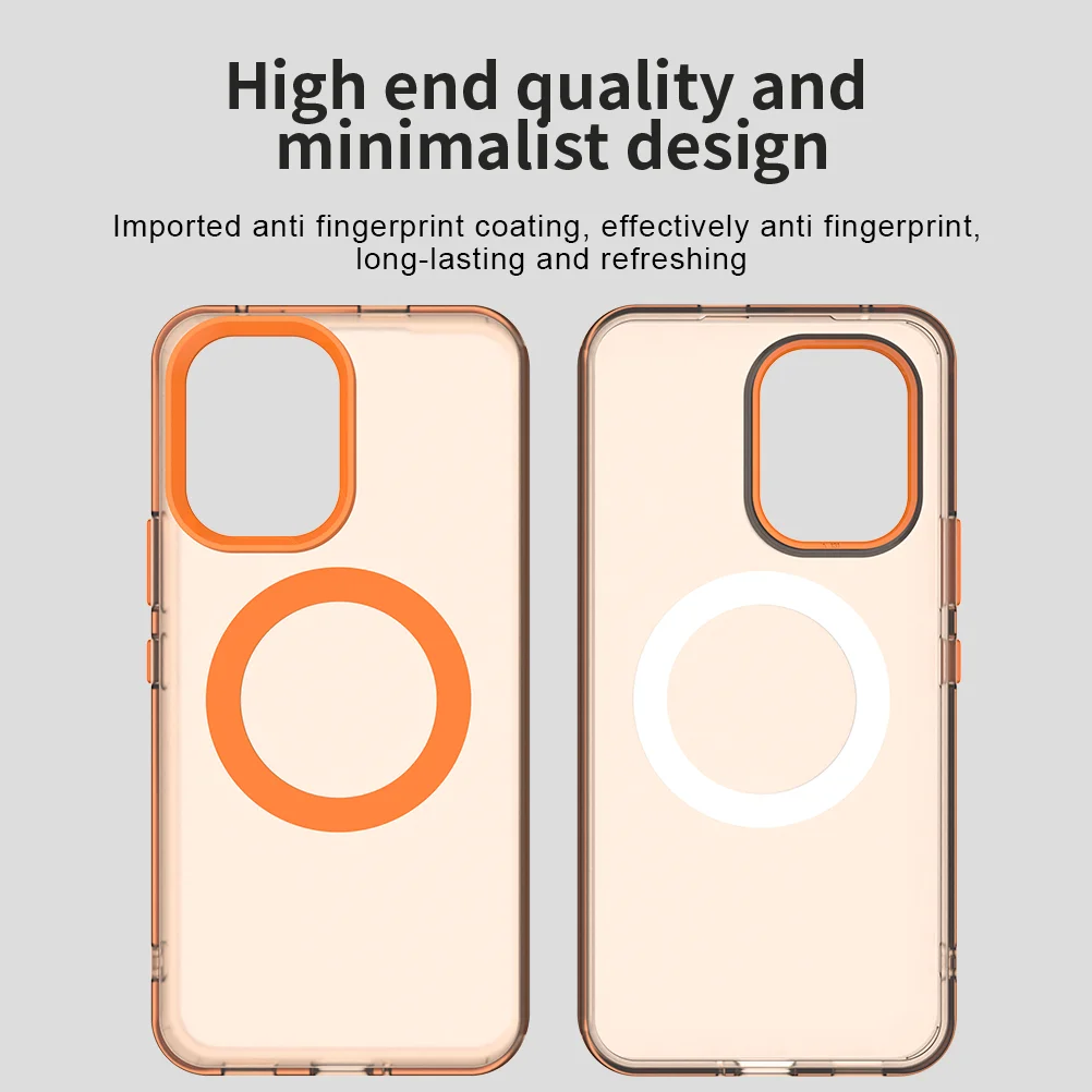 Candy Colored Magnetic Matte Translucent Anti-Drop Shockproof Cover
