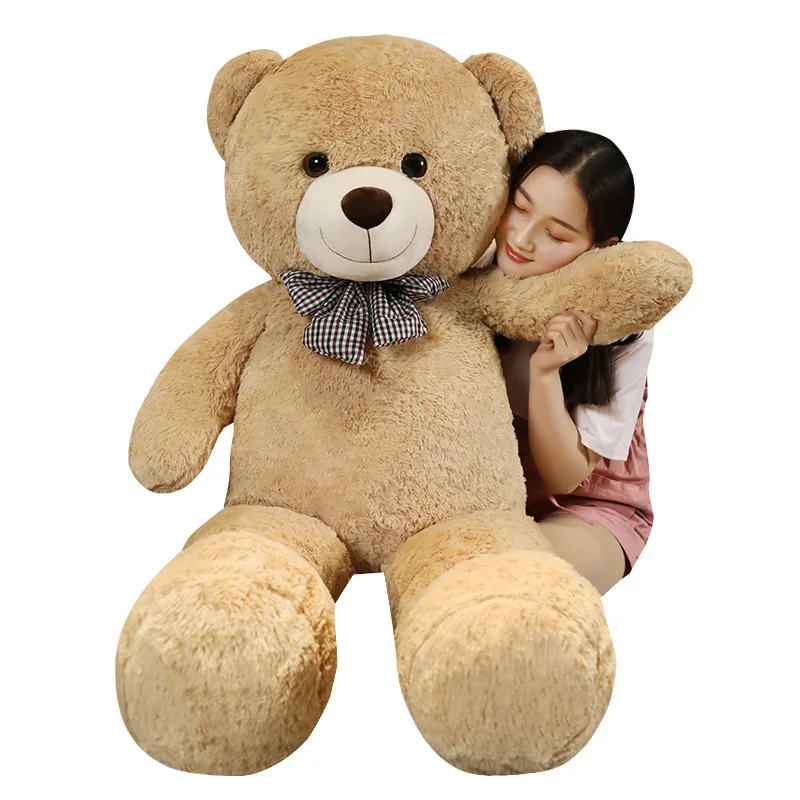 

100-140cm Lovely Giant Teddy Bear Plush Toy Stuffed Coat High Quality Birthday Gift For Kids Girls Home Decor