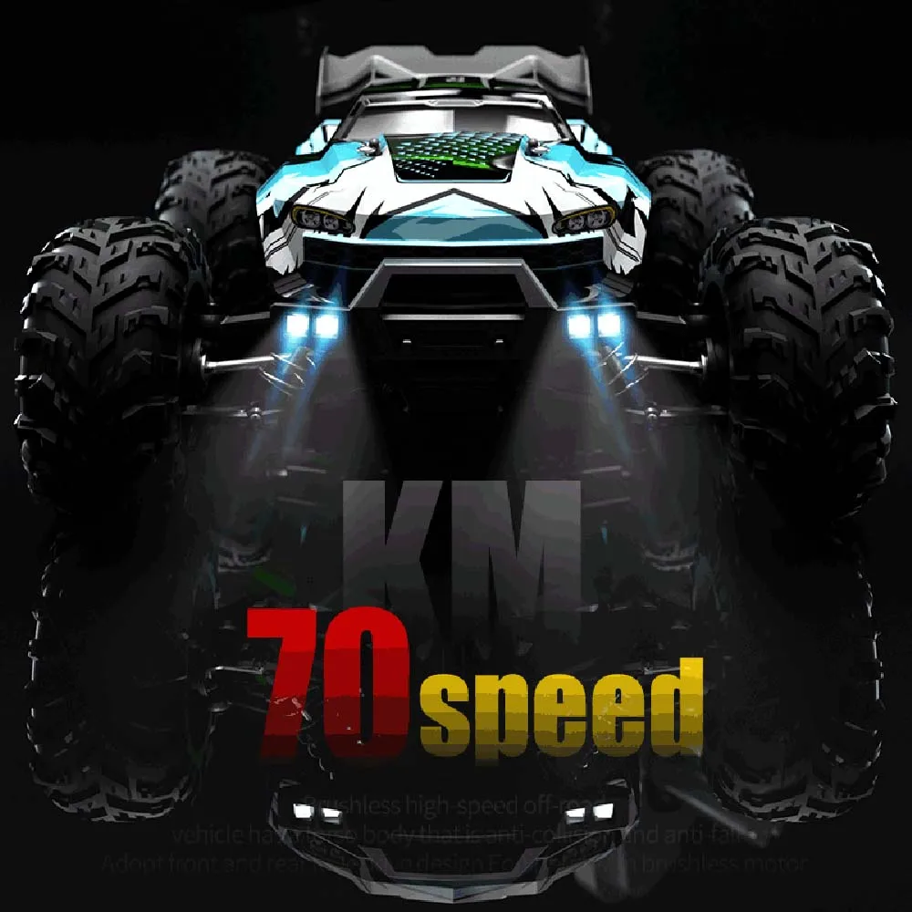 16102 PRO 1:16 High Speed RC Car With LED Light Drift 70KM/H 4WD 16101 pro RC Off-Road Car Monster Truck Toy For Kid Gifts 2