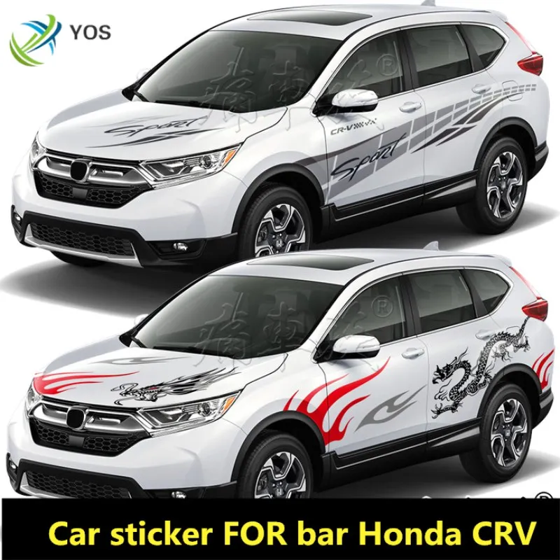 

New Car sticker FOR bar Honda CRV body modification customized fashionable sports Vinyl decal film