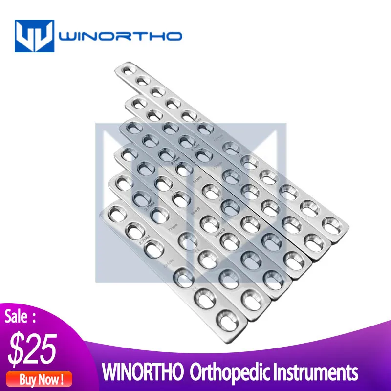 

2.7mm dcp compression bone plate veterinary orthopedic instruments pet animal surgical winortho