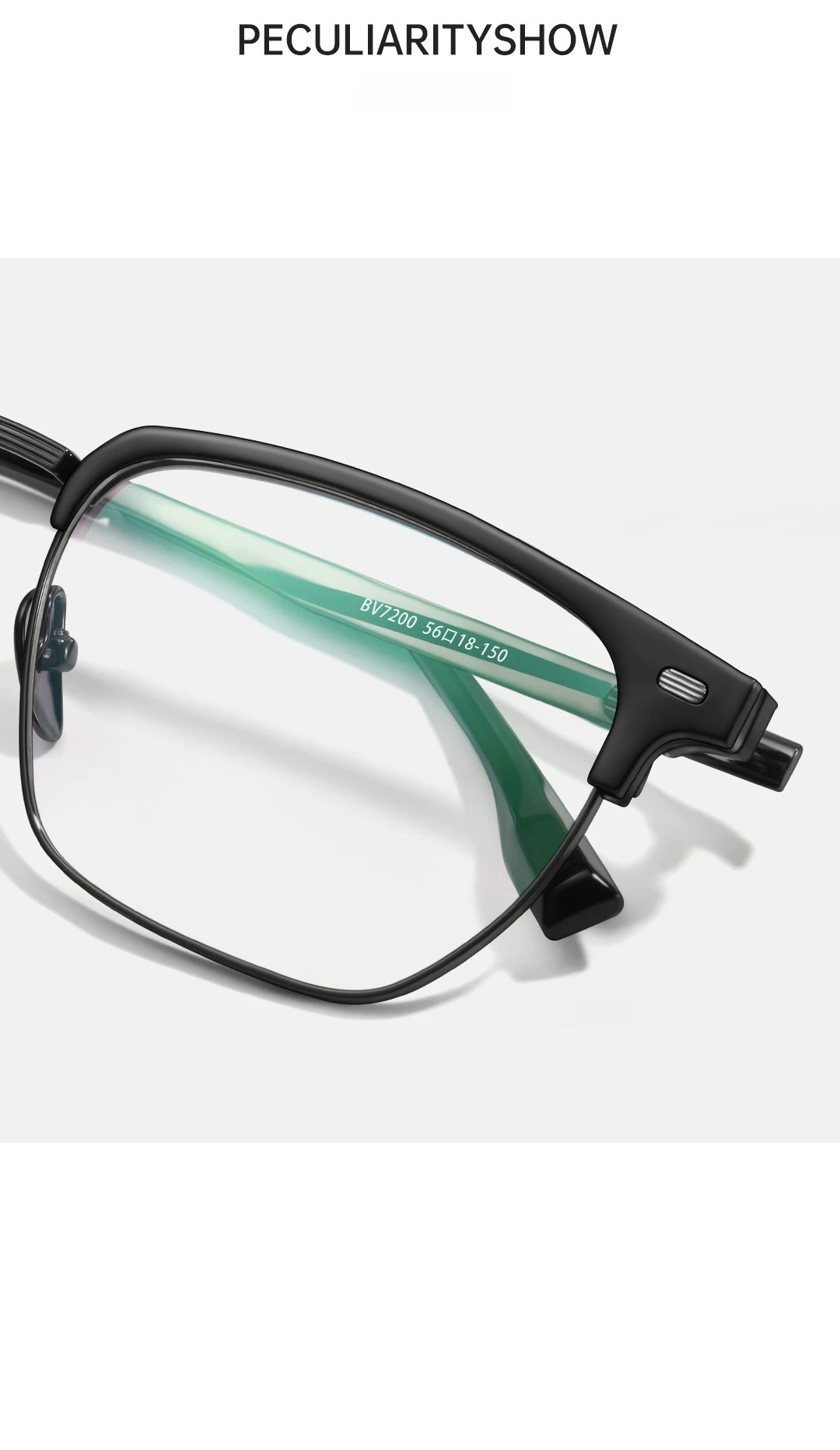 Yimaruili neuen Modetrend Myopie Brillen Retro Quadrat Luxus Acetat reines Titan ooptische Brille Rahmen für Männer – Detail 3