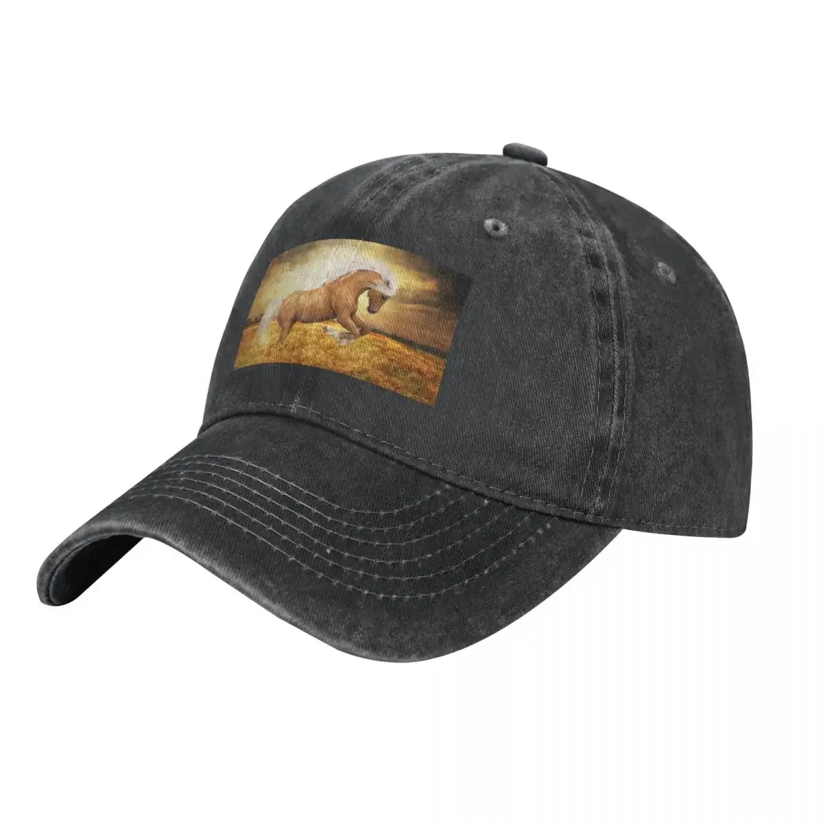 

Palomino Horse Sundance Cowboy Hat Snap Back Hat cute Icon Sun Hats For Women Men's