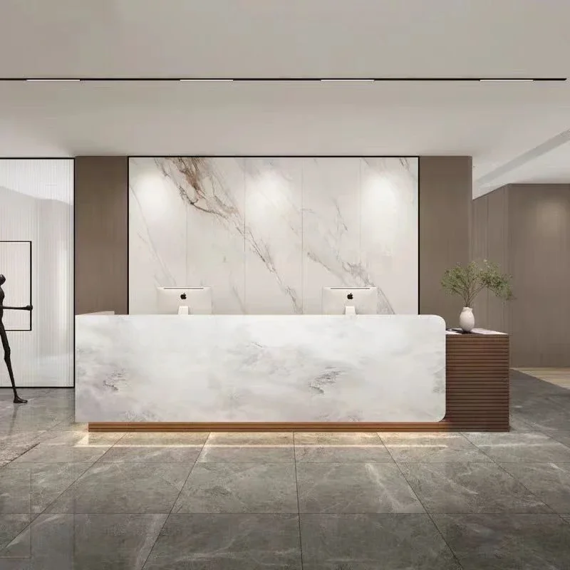 Reception Salon Atril Computer Desks Counter Hallway Table Coffee Distillation Wall Office Chairs Bellezza Church Pulpit Digital