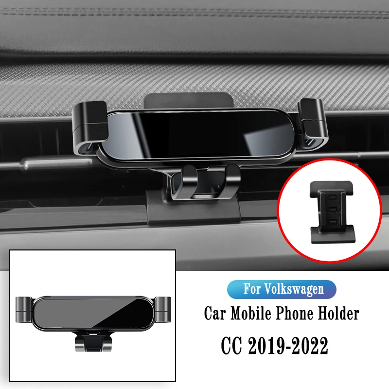 

Car Phone Holder For Volkswagen CC 2019-2022 Gravity Navigation Bracket GPS Stand Air Outlet Clip Rotatable Support Accessories