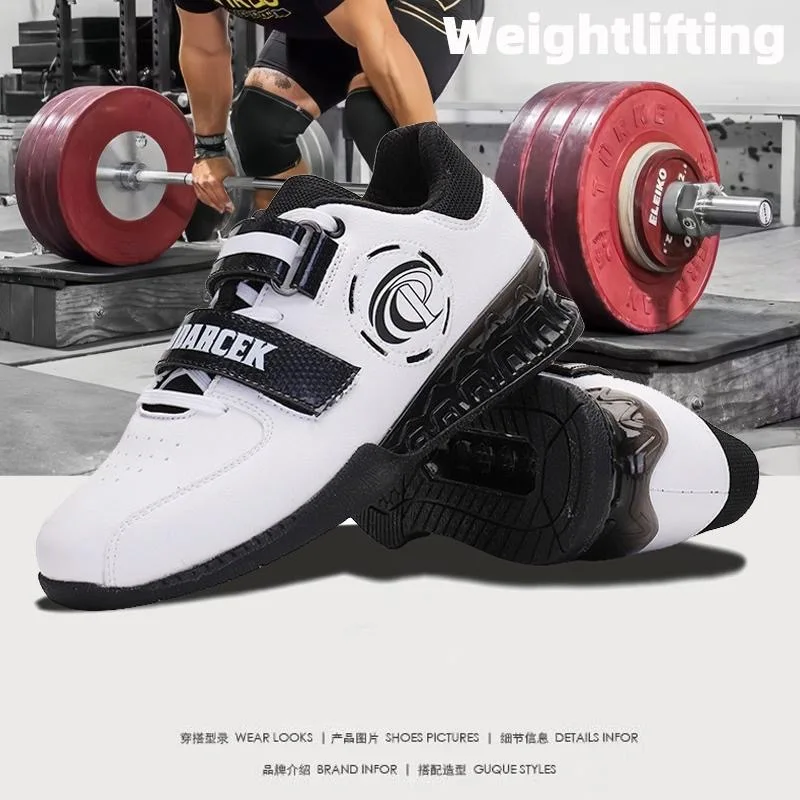 new-luxury-brand-weight-lifting-shoes-for-men-white-red-indoor-sports-shoe-mens-leather-squat-hard-pull-shoes-man-sport-sneakers