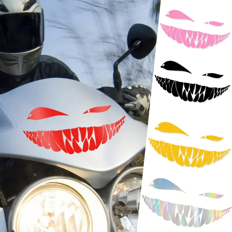 

Cute Slant-eyed Bad Smile Car Sticker Motorbike Sticker Funny Car Body Shape Decoration Window Sticker Vinyl Waterproof