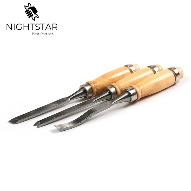 12Pcs Wood Carving Hand Chisel Tool Set Woodworking Professional Gouges ...
