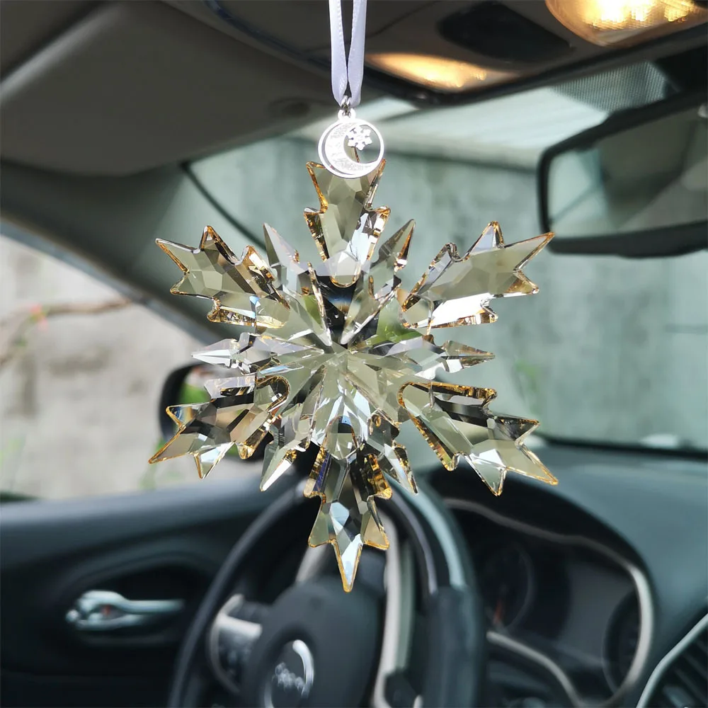 Pendentif de voiture en cristal Meteor Hammer, miroir arc en ciel  fabricant, suspension de rétroviseur, décor de voiture à la maison,  accessoires auto, cadeau, document AB