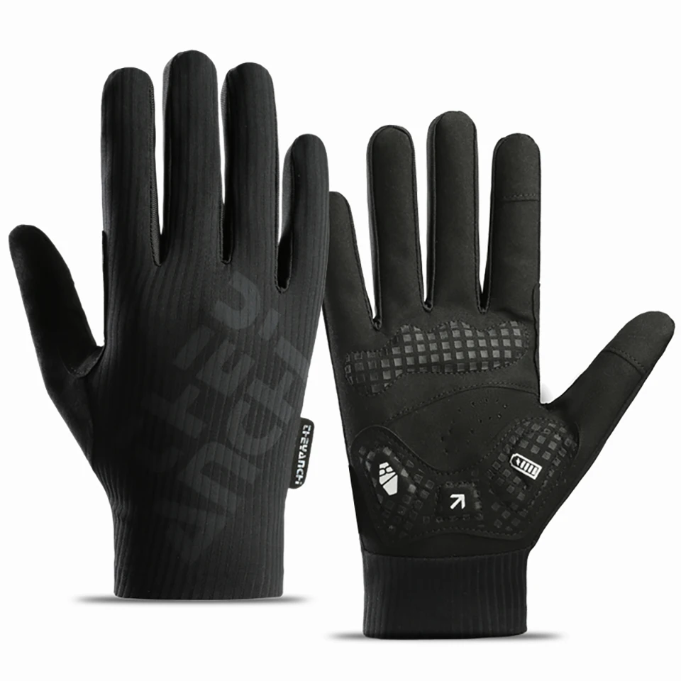 Unisex Full Finger Breathable Cycling Gloves - Anti-Slip & Shock Absorbing for Outdoor Summer Riding