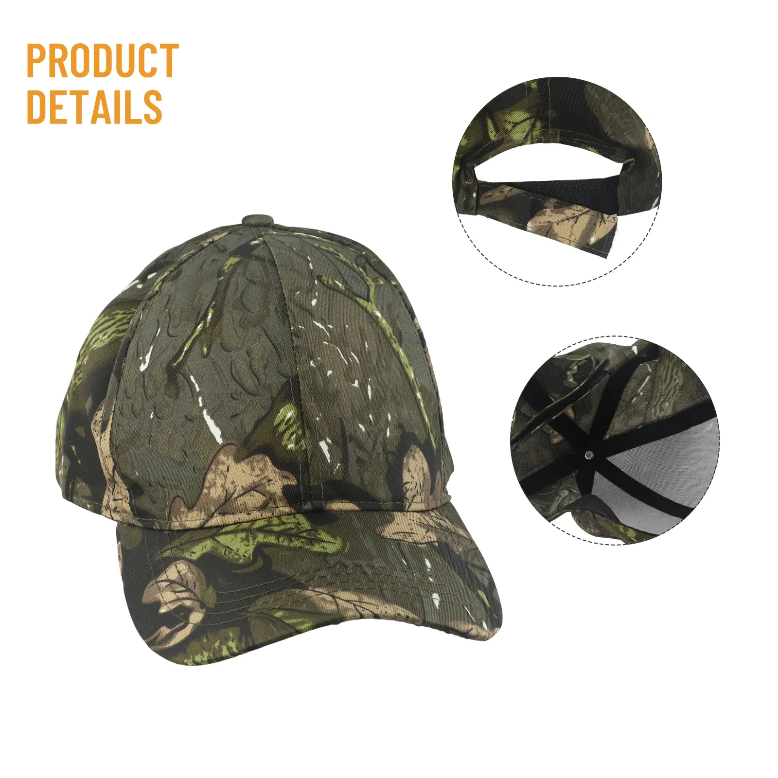 Outdoor Camouflage Baseball Hat for Men Women Adult