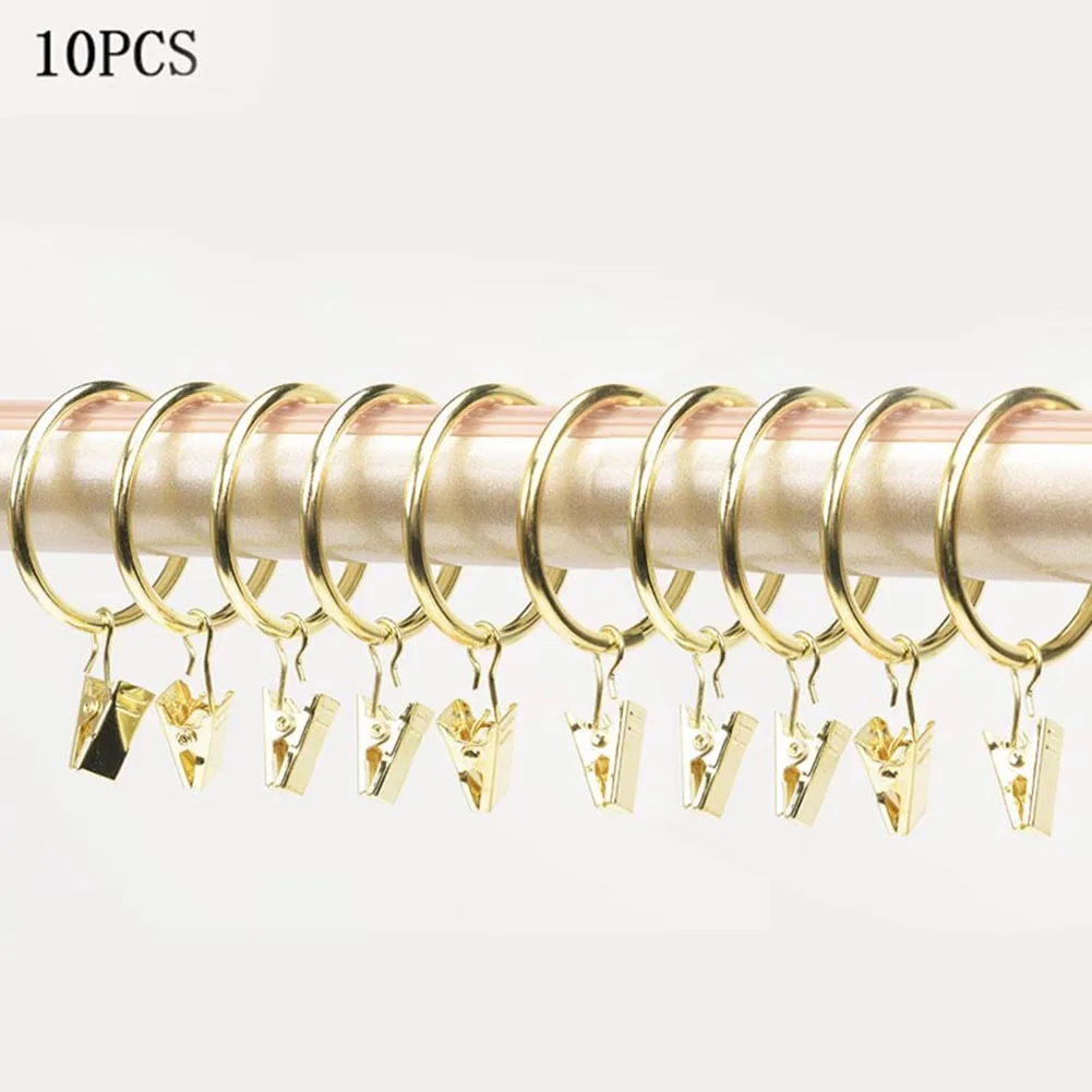 Decoration Curtain Accessories Rings Decorative Curtain Rings Clips 10 Pcs Aliexpress
