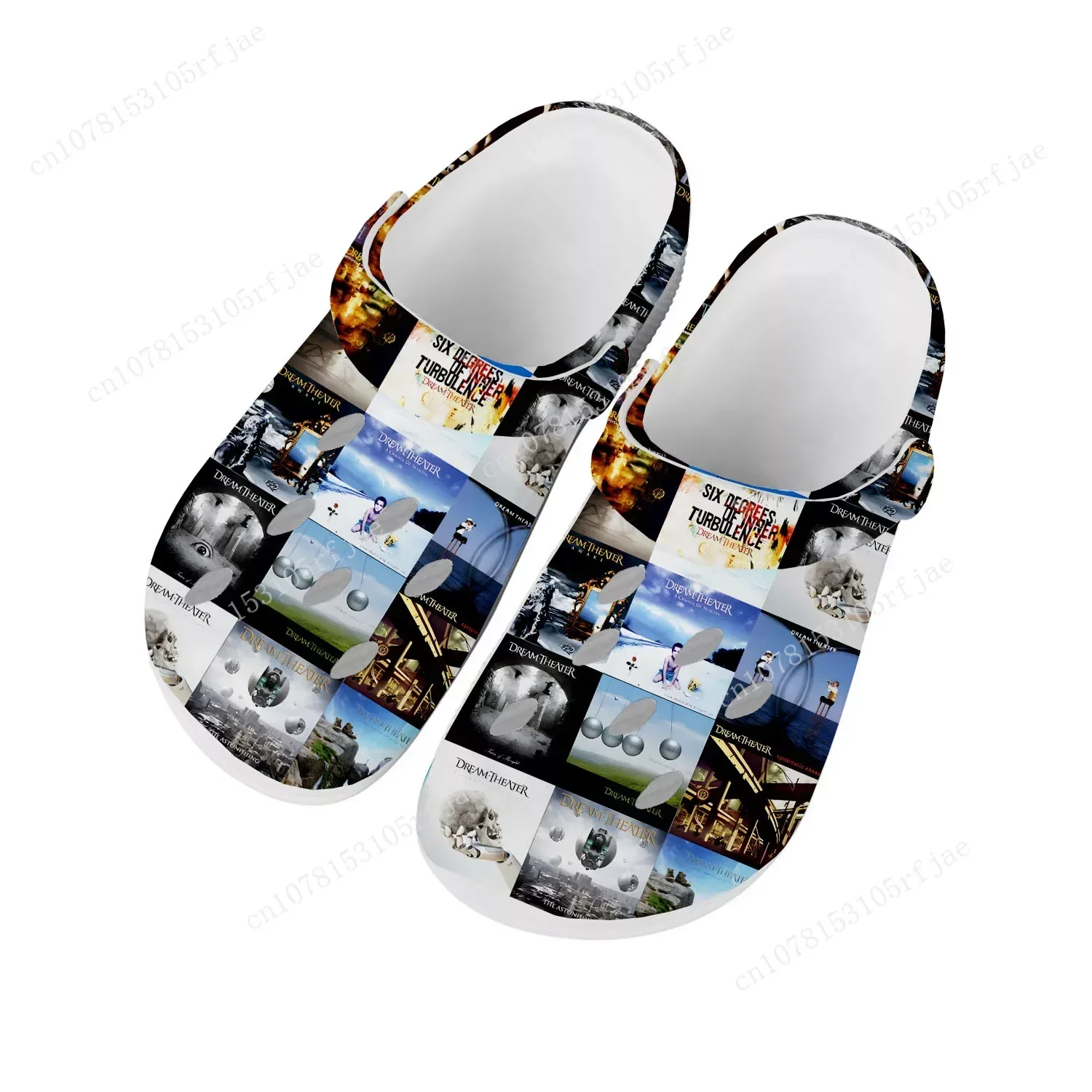 

Dream Theater Rock Band Music Home Clogs Custom Water Shoes Mens Womens Teenager Shoe Garden Clog Breathable Beach Hole Slippers