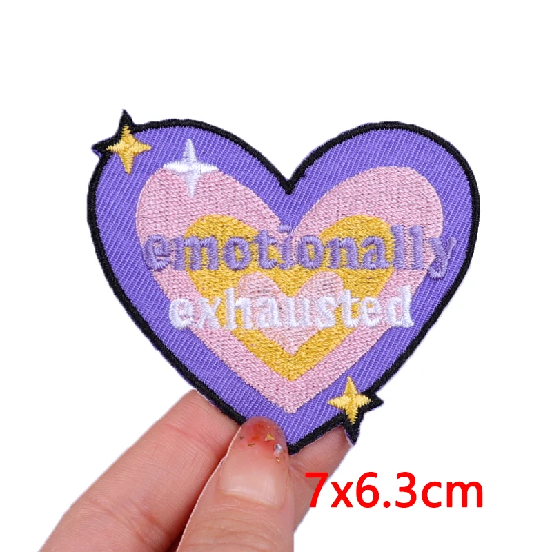 Description Picture 5 of itemCartoon Patch Iron On Patches For Clothing Thermoadhesive Patches On Clothes Badge Mushroom/Book Embroidery Patch Animal Sticker