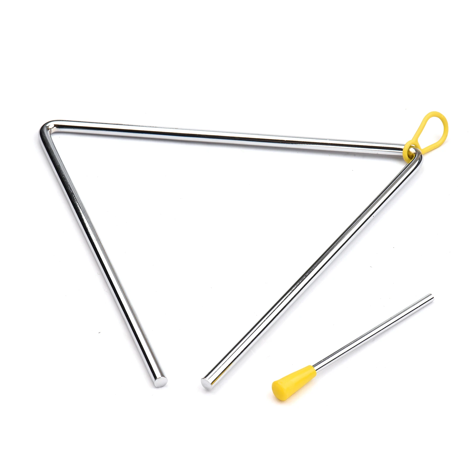 

Triangle Bell Triangolo with Metal Mallet Idiophone Steel Percussion Kid Rhythm Learning Early Education Musical Instrument