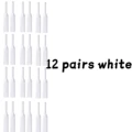 12 pairs white