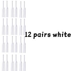 Enhanced Shoelaces for Kids' Sneakers - Flat Thick Design for Basketball Shoes (12 pairs white)