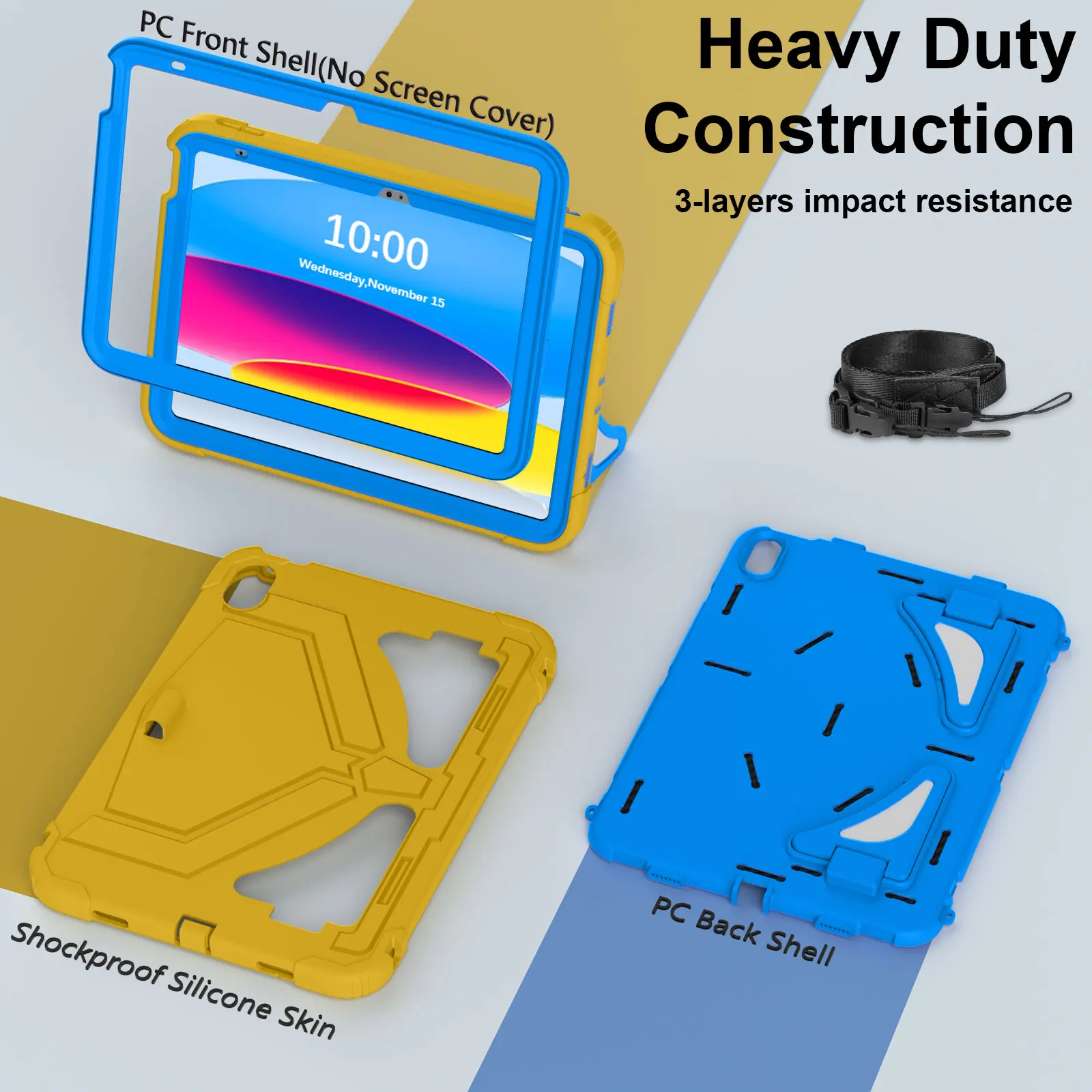 Heavy Duty Shockproof Kids Tablet Case