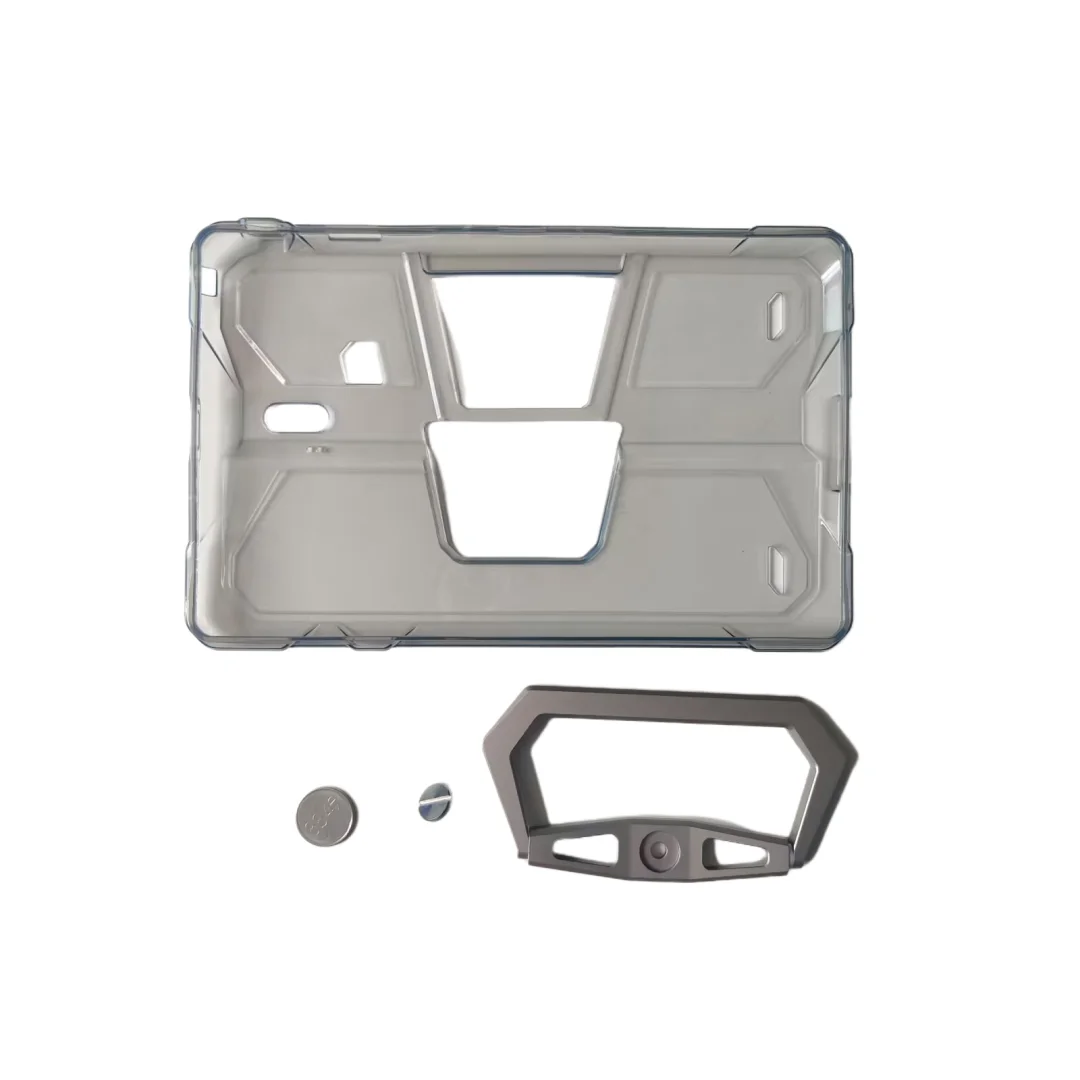 Original TPU Silicon Transparent Case Cover Metal Holder and Foldable Support Tablet Case For 8848 Unihertz TANK Pad 2