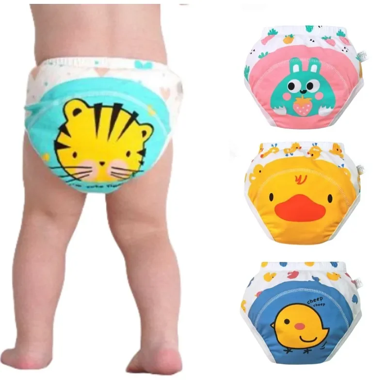 4pcs/Lot Baby Boys Girls Underwear Panties For Kids Shorts Underwear Kids Underwear Cotton Bread Pants