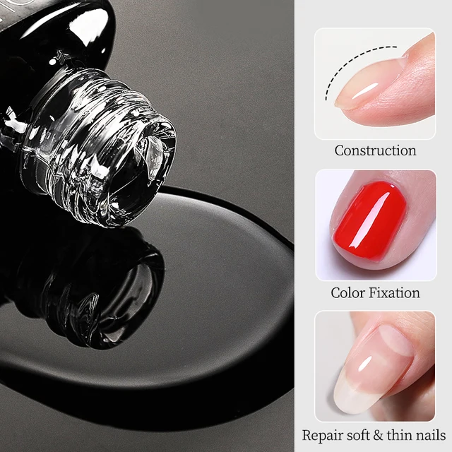 UR SUGAR 7ml Gel di rinforzo Smalto per unghie Funzione Gel Base spessa Gel Top Coat Trasparente Soak Off UV LED Nail Art Manicure 4
