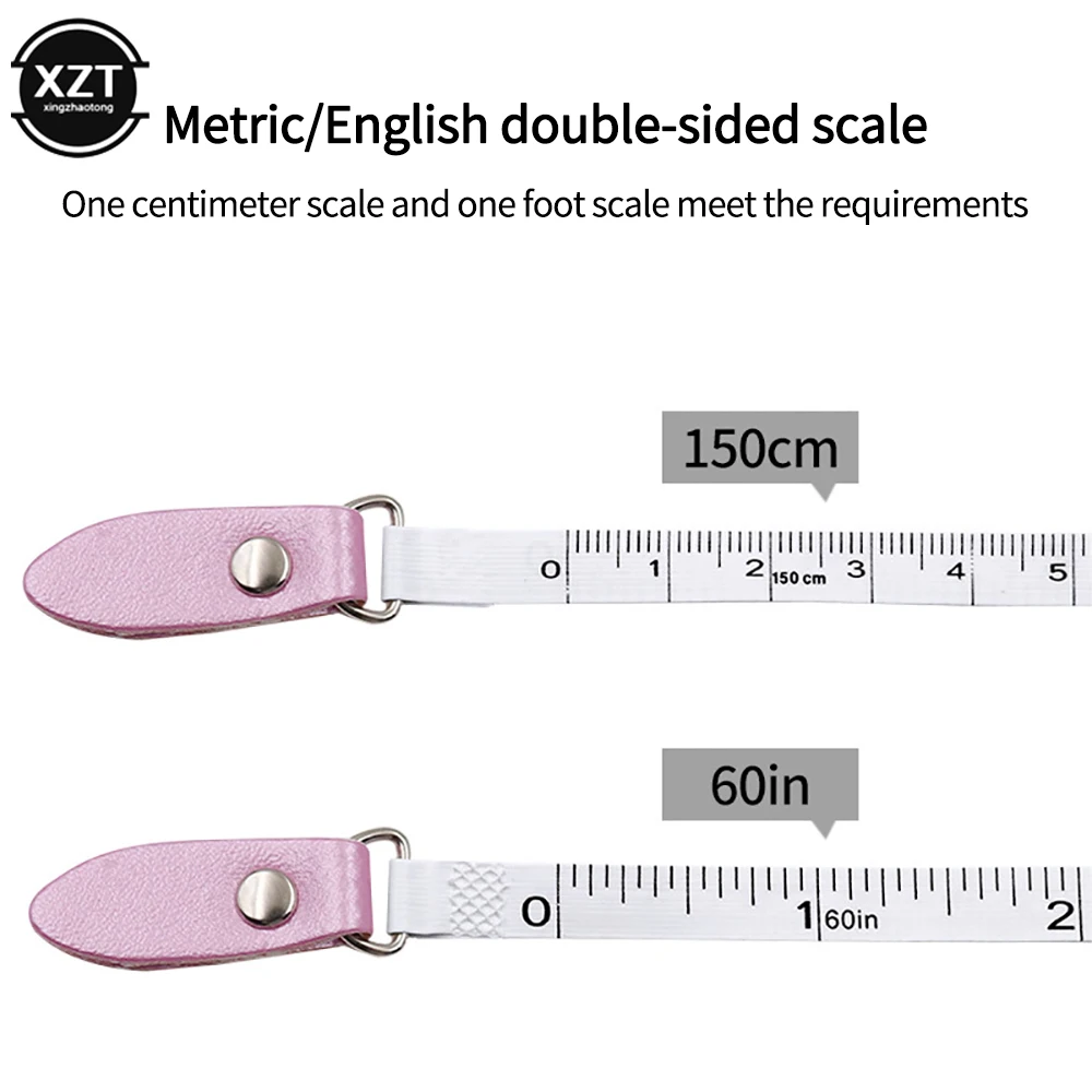 Round measuring tape up to 150 cm / 60 inches - retractable - Lady