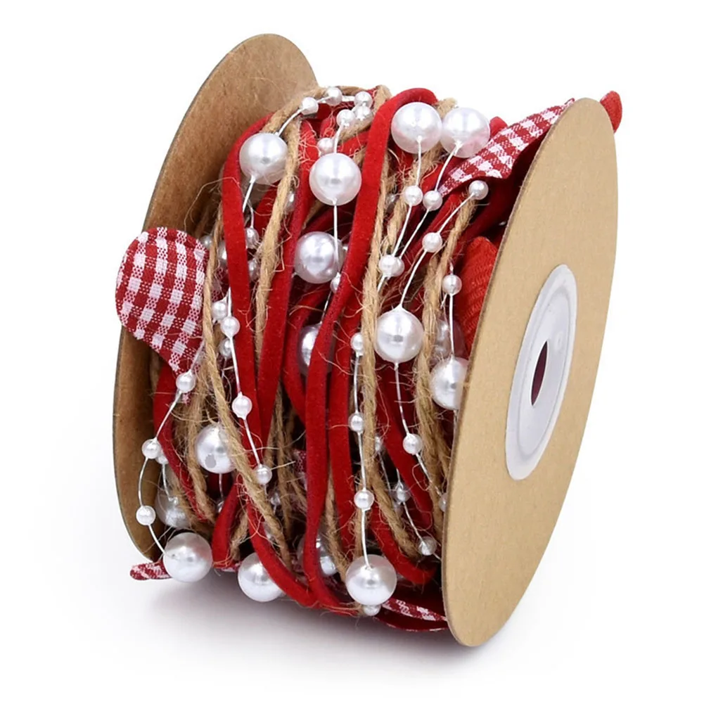 

Декоративная лента с бусинами в виде пентаграммы, украшение для дома, Рождественская лента, украшение «сделай сам», прочные товары для дома